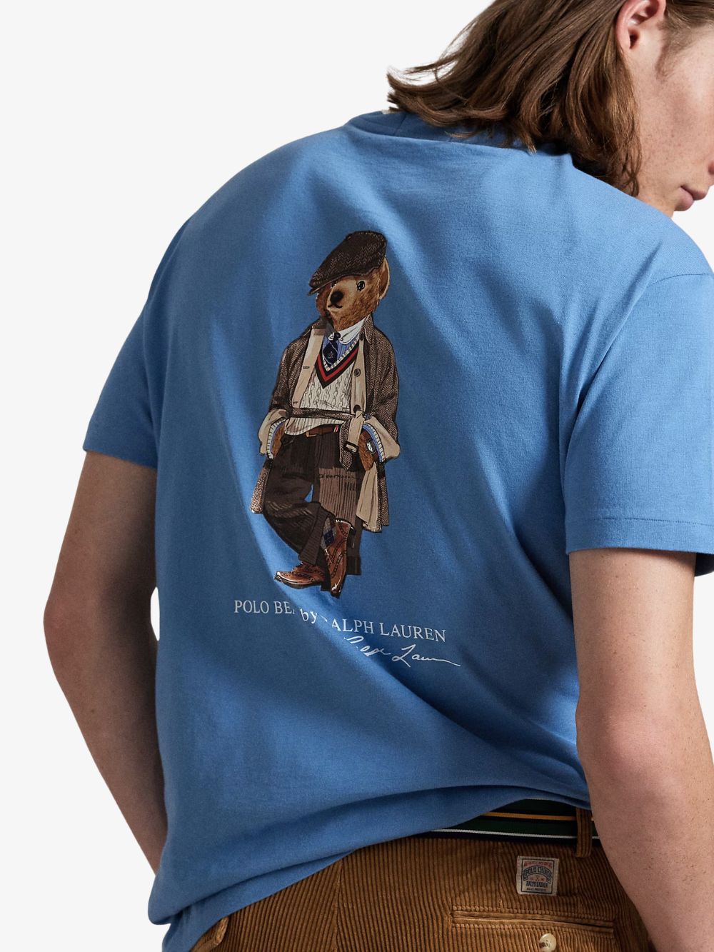 Playera Polo Bear estampada en el centro de la espalda