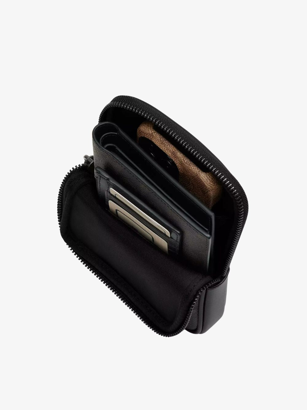 Bolso crossbody de cuero Aden con monograma