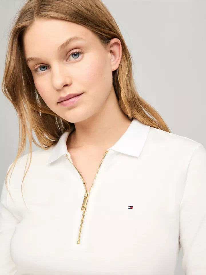Tommy Hilfiger Playera tipo polo de manga larga