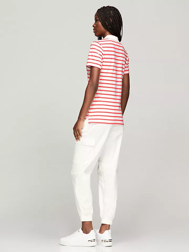 Tommy Hilfiger Playera tipo polo con rayas