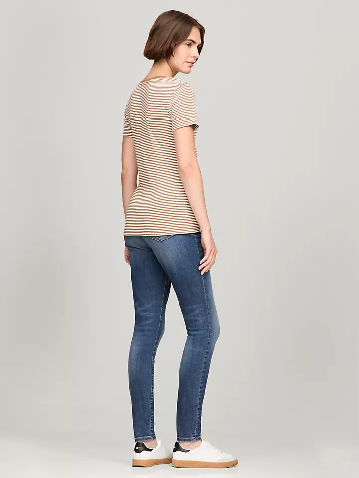Tommy Hilfiger Playera de cuello redondo con rayas