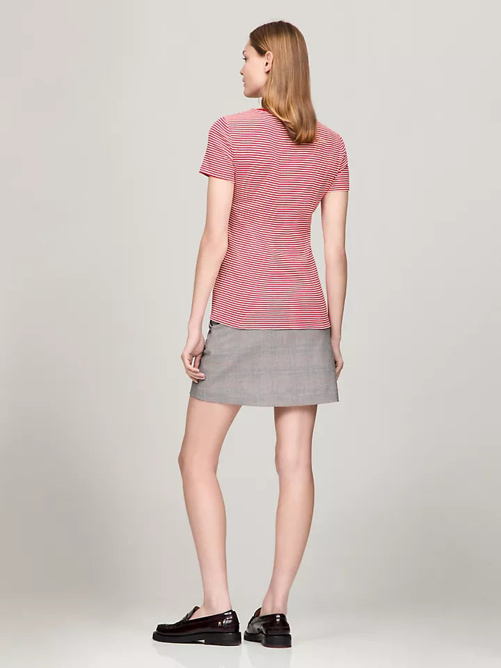 Tommy Hilfiger Playera de cuello redondo con rayas