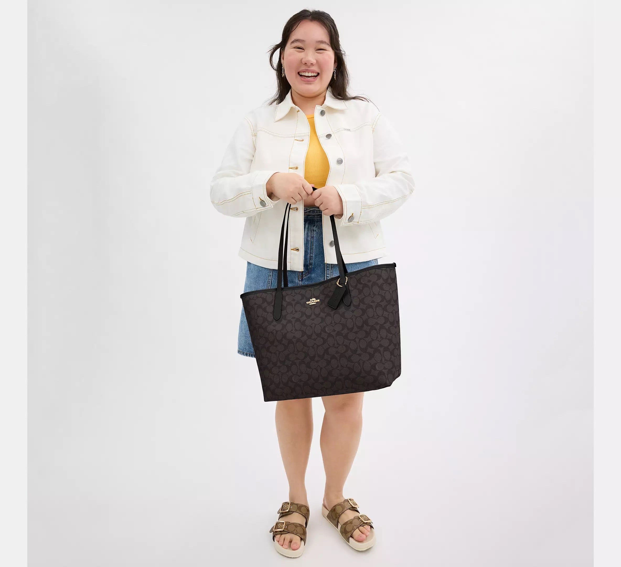 Coach City Tote con monograma