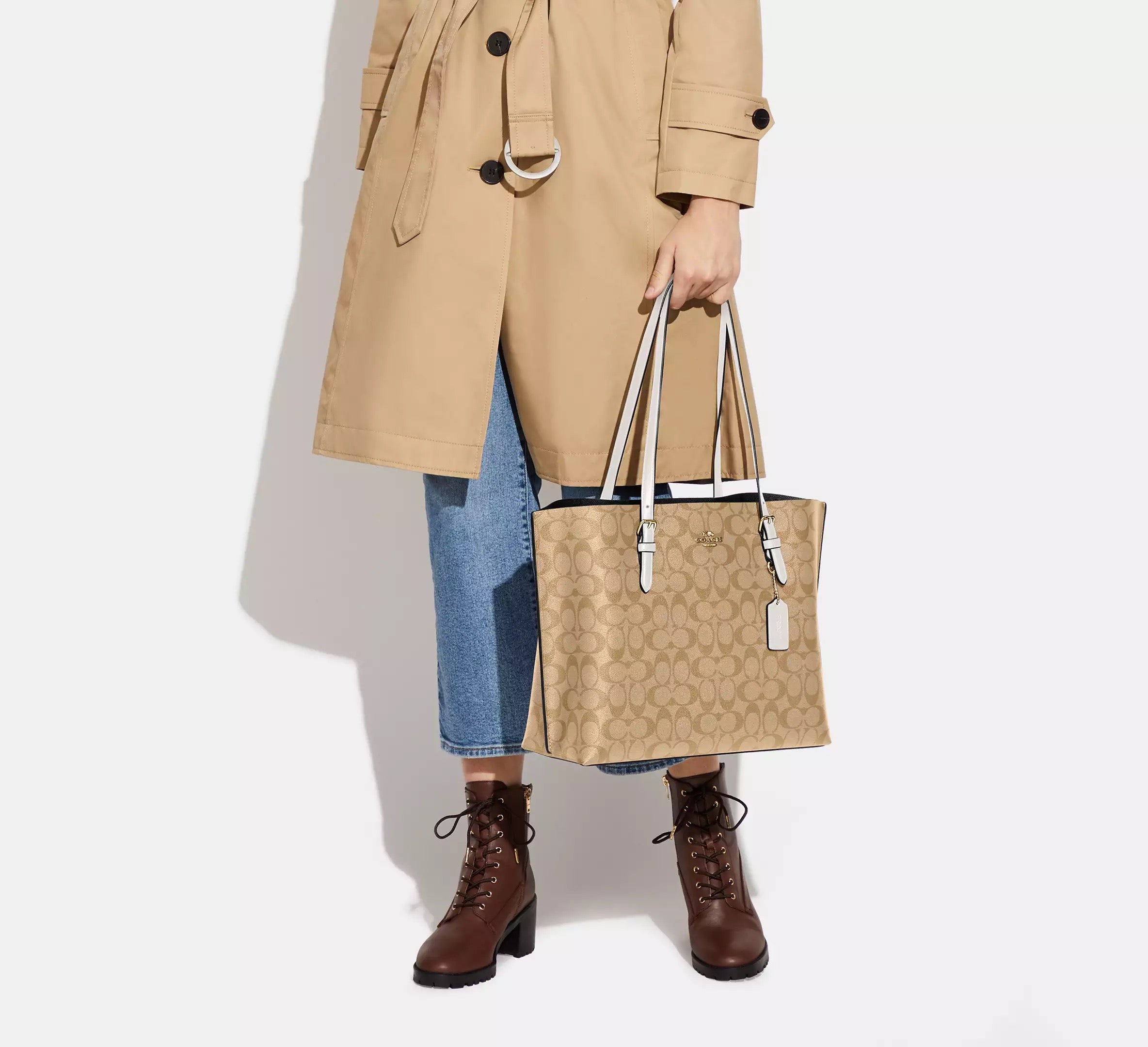 Coach Mollie Tote con monograma