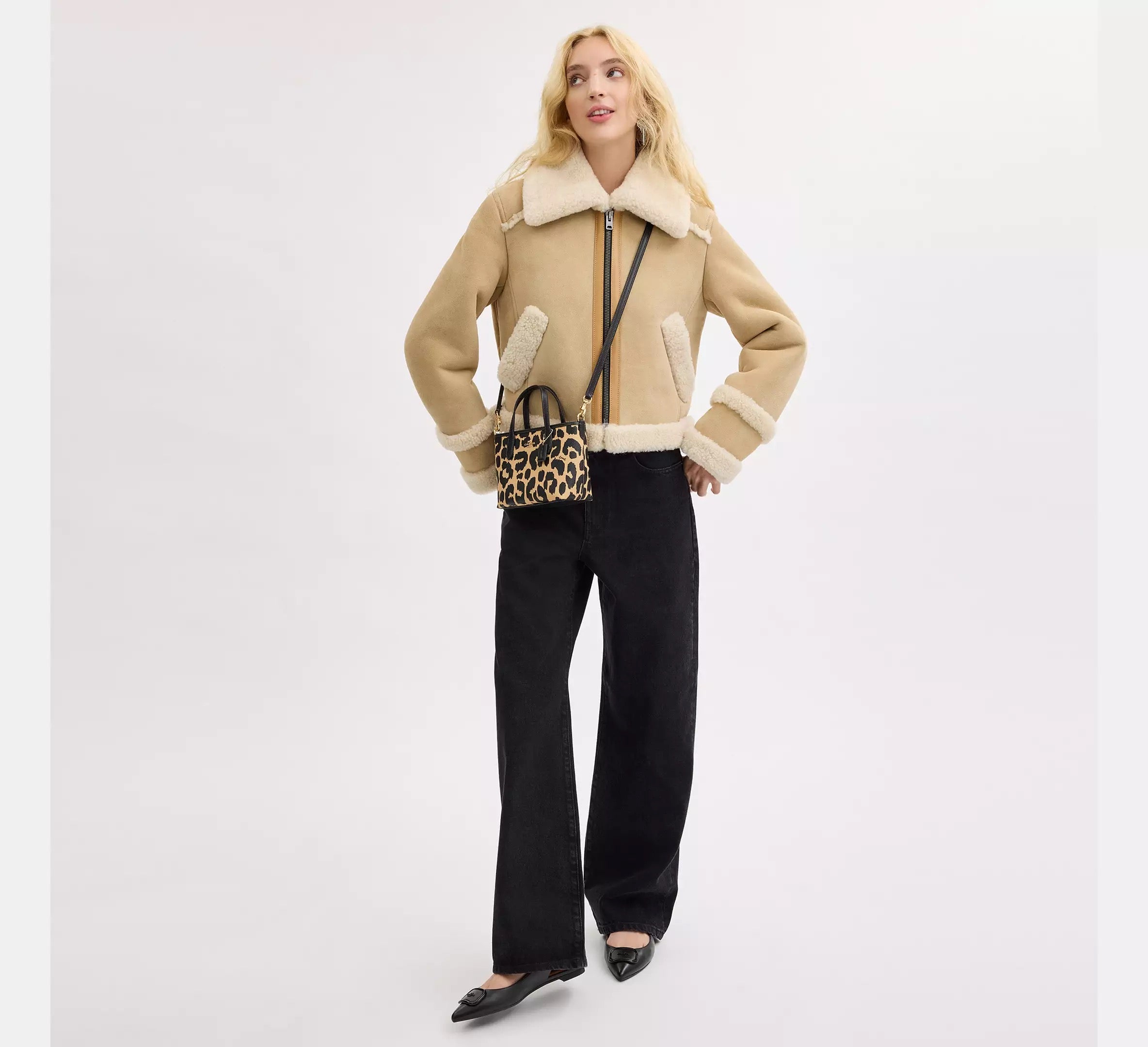 Coach Crossbody Mini City animal print