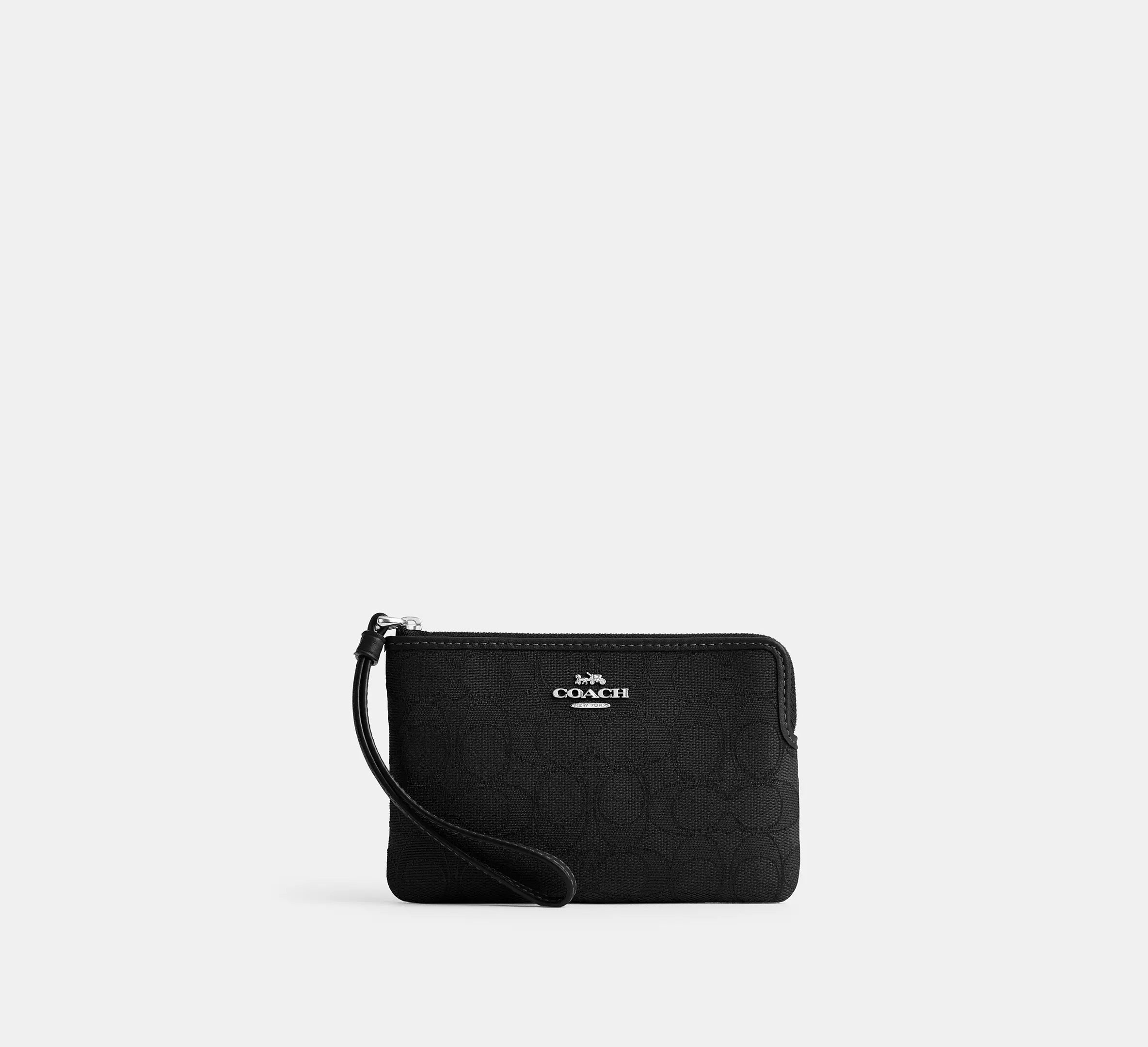 Coach Wristlet con monograma Jacquard