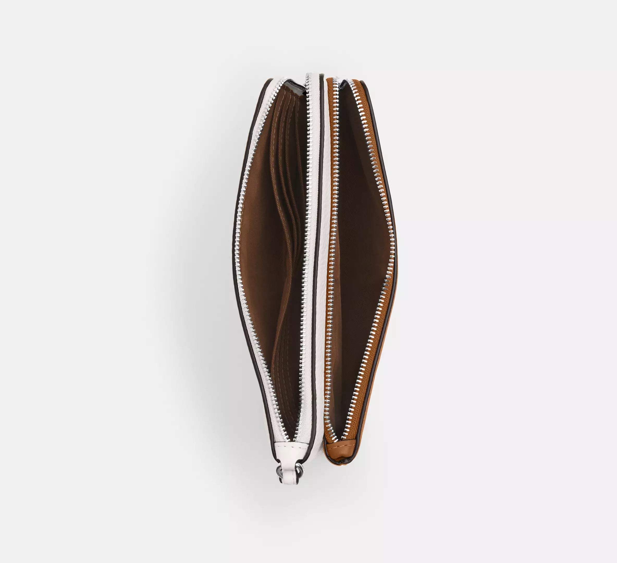 Coach Wristlet doble cierre grande