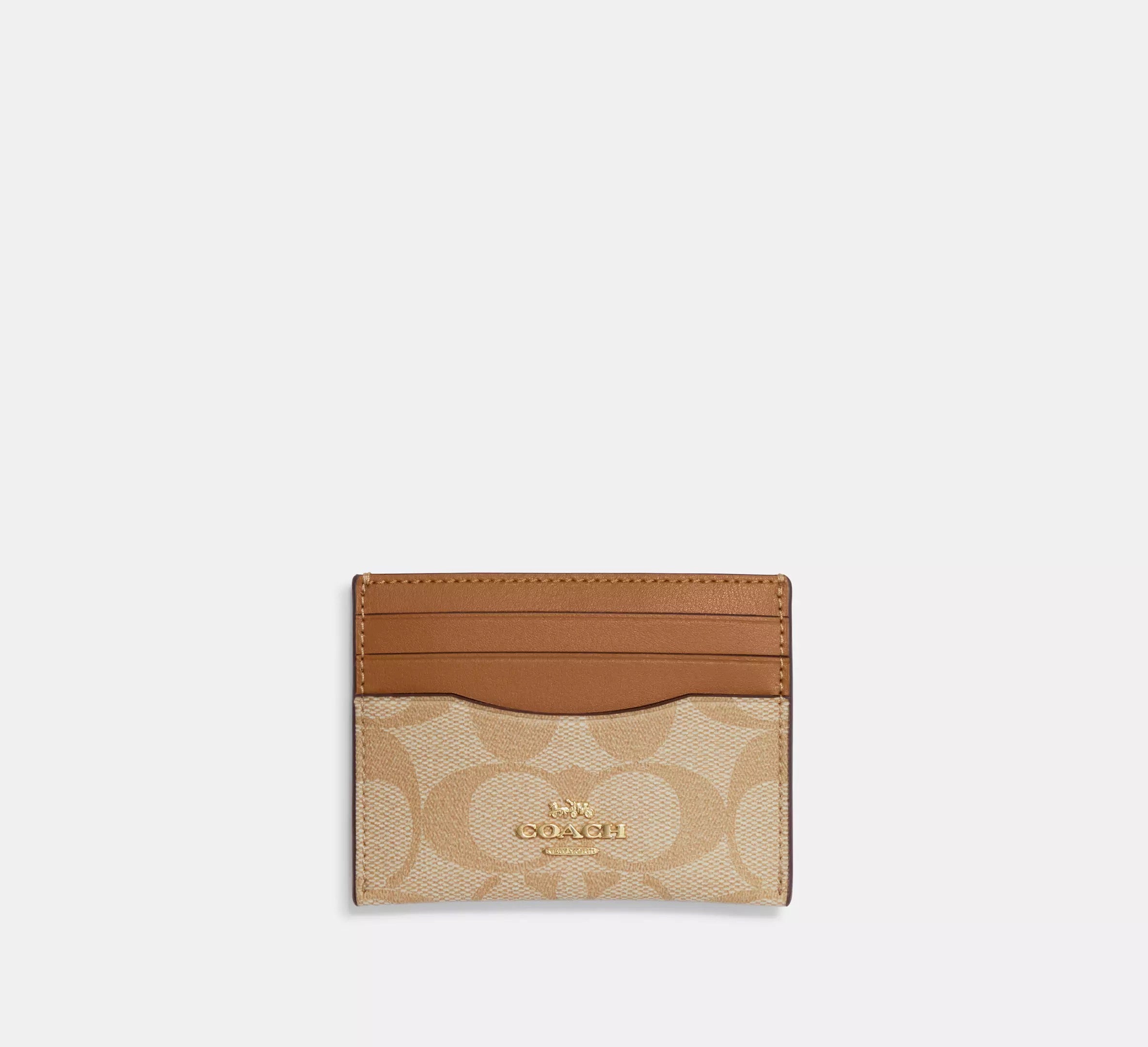 Coach Tarjetero Slim Id con monograma