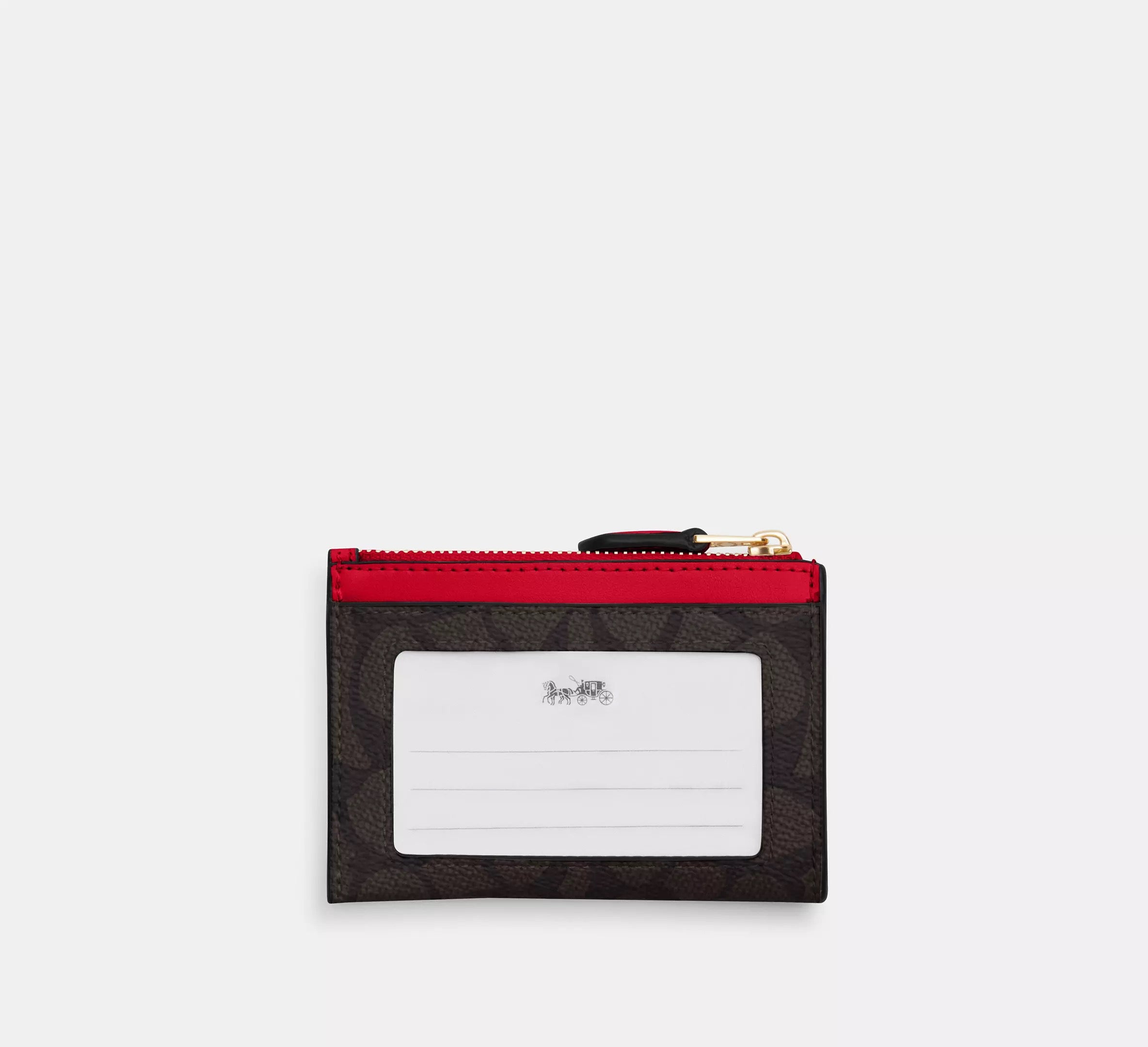 Coach Tarjetero Mini Skinny Id con monograma