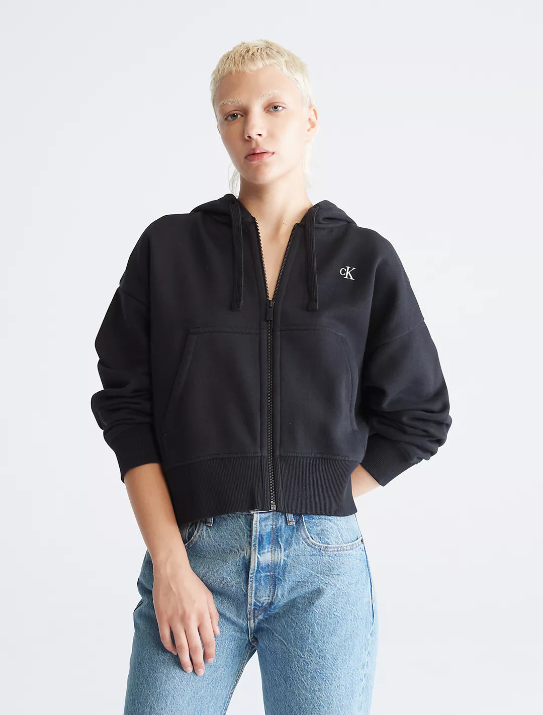 Calvin Klein Sudadera con cierre y gorro