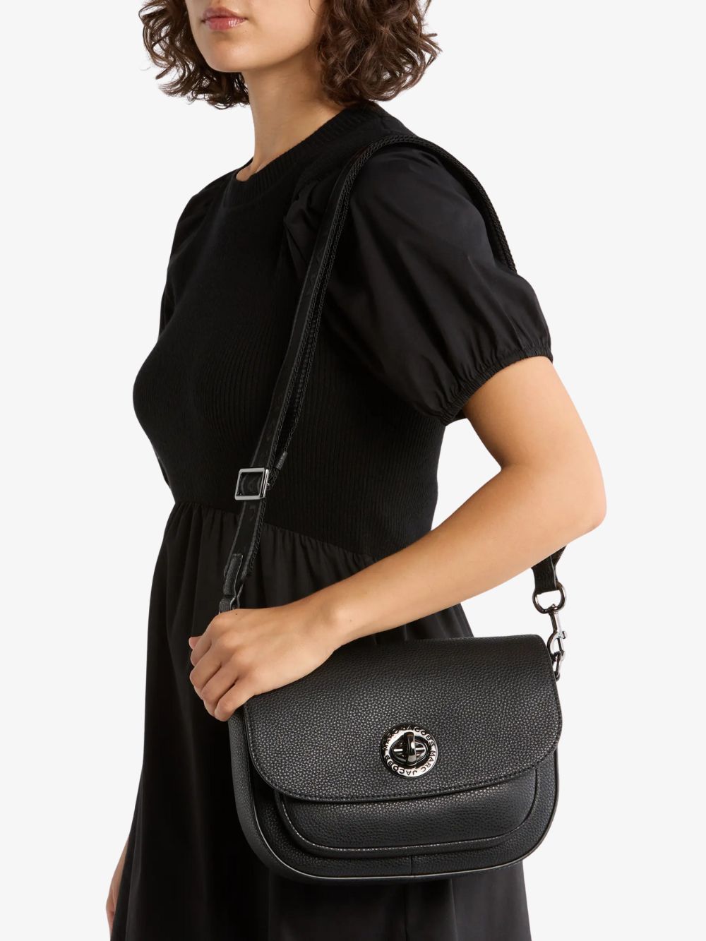 Bolso Crossbody con cierre giratorio DTM Signet Mediana
