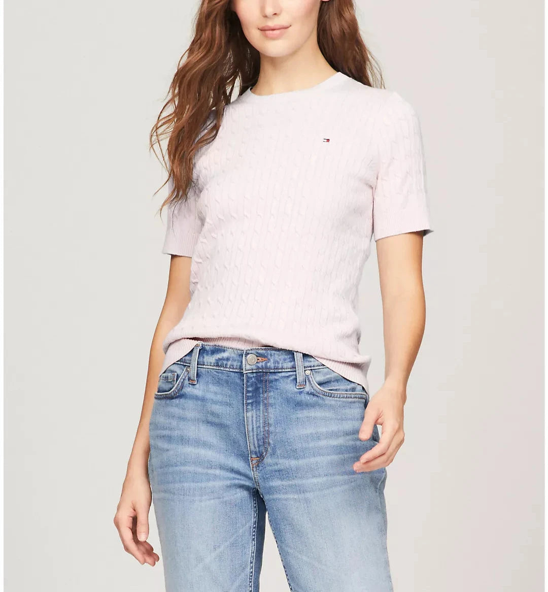Tommy Hilfiger Playera de manga corta con trenzado