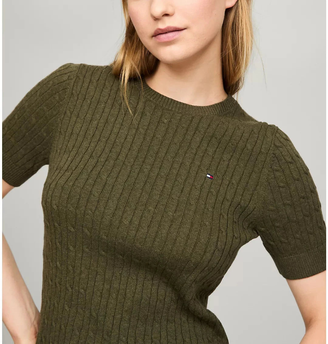 Tommy Hilfiger Playera de manga corta con trenzado