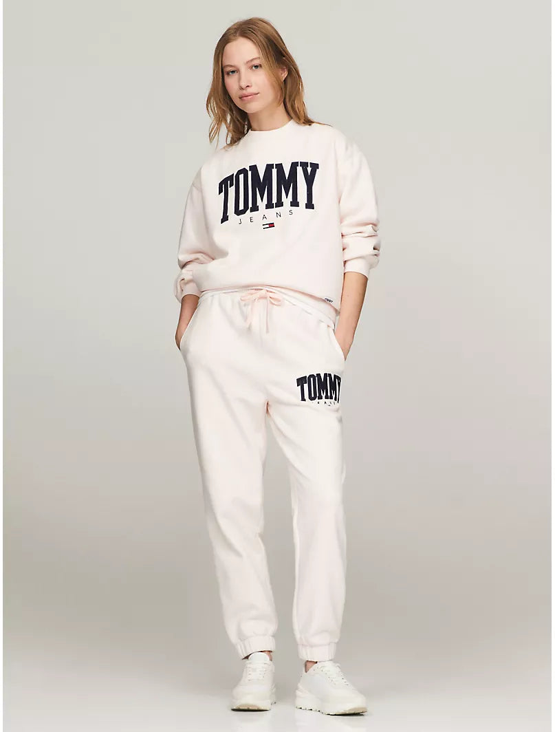 Tommy Jeans Sudadera TJ Varsity logotipo bordado