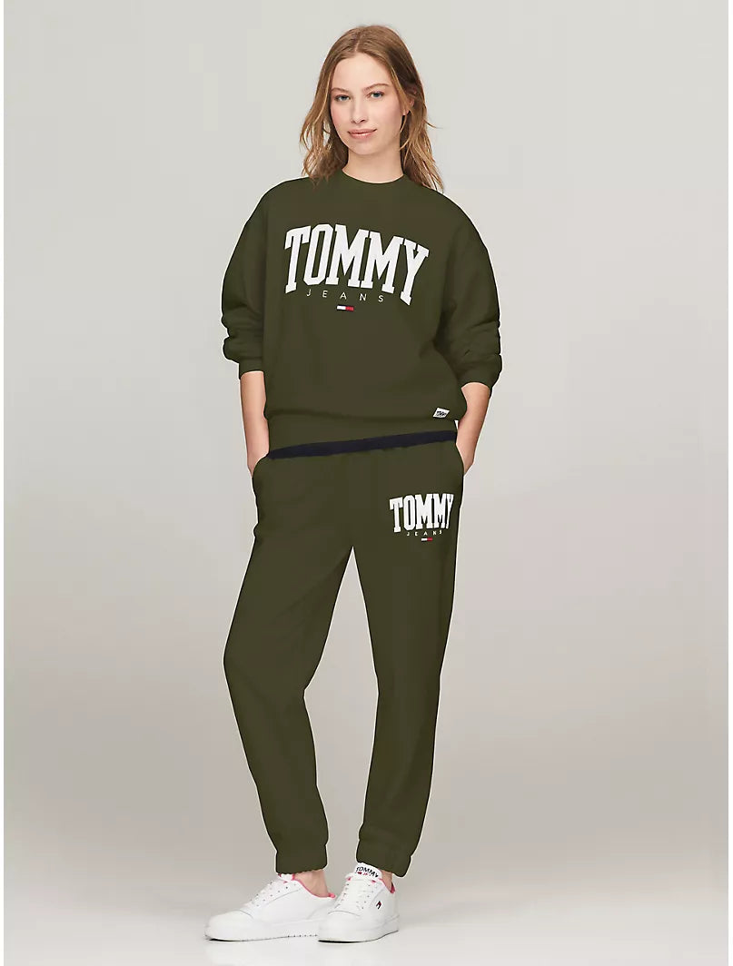 Tommy Jeans Sudadera TJ Varsity logotipo bordado
