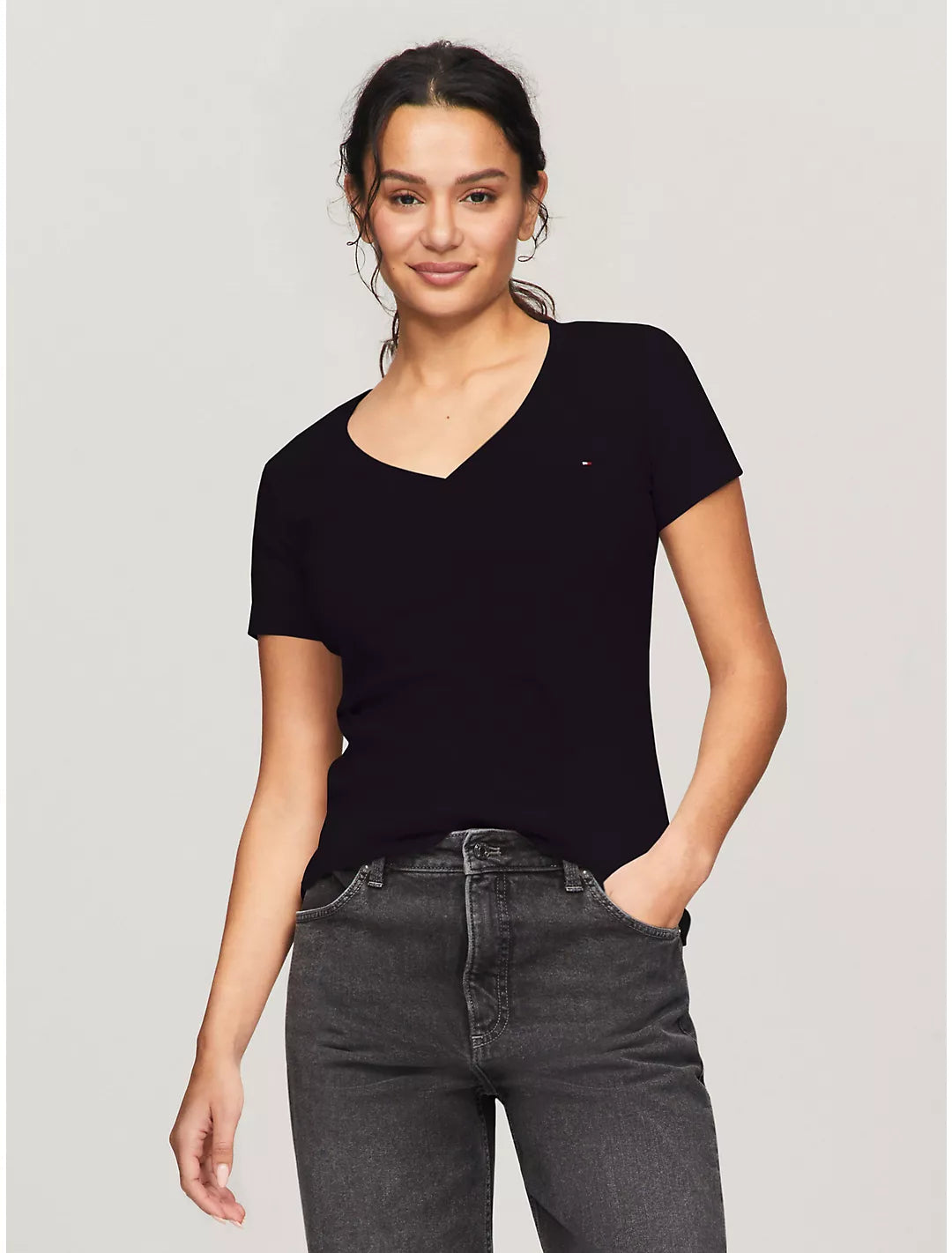 Tommy Hilfiger Playera con escote en V